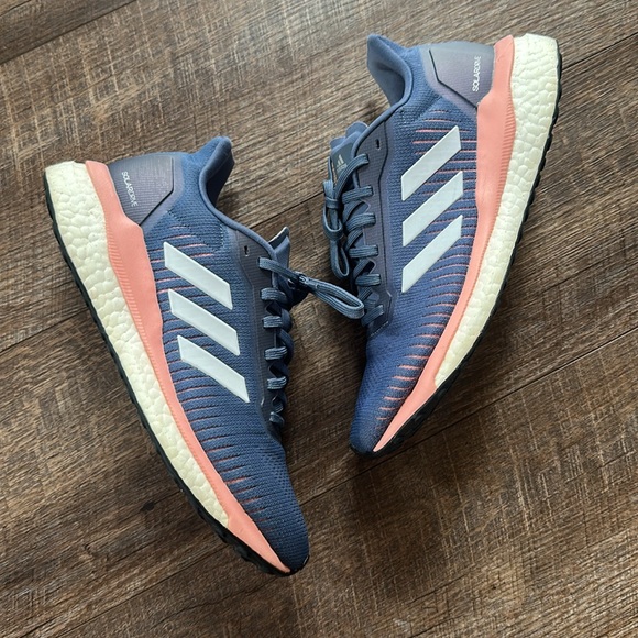 Adidas Solar Drive 19 Blue and Pink Running Shoes - Picture 12 of 15